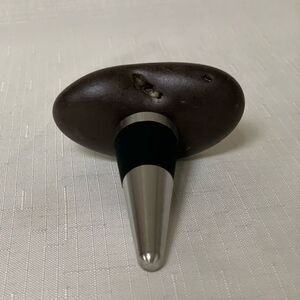 Rock Polished Stone Wine Bottle Stopper Novelty Unique Gift Celebrate Entertain